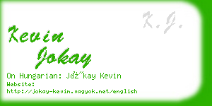 kevin jokay business card